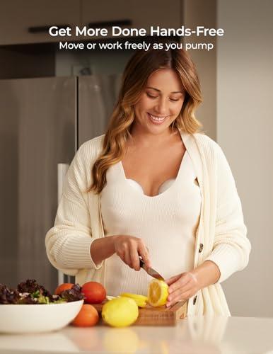 Extractor de Leche Momcozy M5 Smart, Manos Libres, Control por APP, Inalámbrico, Paquete de 2