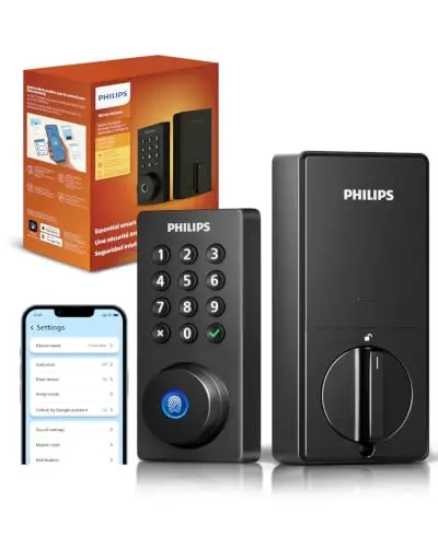 Chapa Inteligente Philips Wi-Fi, Acceso Sin Llave para Puerta Principal