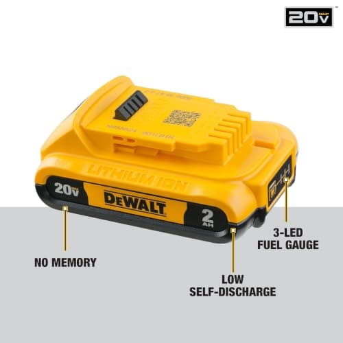 DEWALT 20V MAX Cordless Drill Driver Set with Battery, Charger (DCD777D1)
