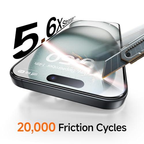 SMARTDEVIL: Pack 3 Protectores de Pantalla para iPhone 16 (6.1") - Vidrio Templado HD, Fácil Instalación, Caja Anti-Polvo