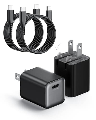 wegear 30W Compact Wall Charger, USB C Charger Block with GaN III Tech, PD3.0 PPS QC4.0 Fast Charging Foldable Power Adapter for iPhone 17 16 15, Galaxy, Pixel, iPad, AirPods(Black