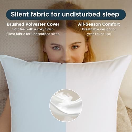 Juego de 2 Almohadas Bedsure Queen para un Descanso Superior
