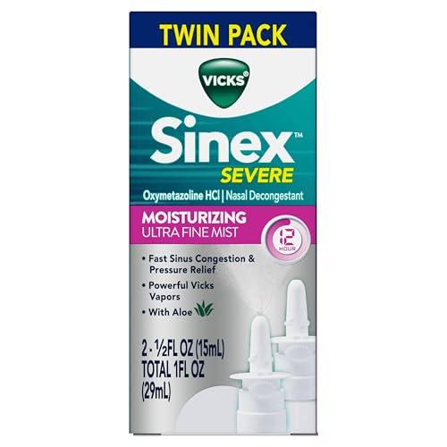 Vicks Sinex Severo Spray Nasal Descongestionante con Aloe