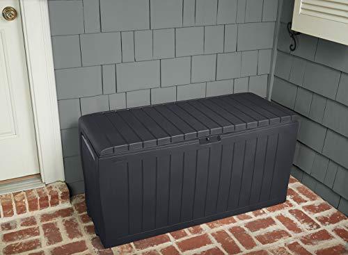 Caja Baúl Keter Marvel Plus de Resina para Exterior, 71 Galones