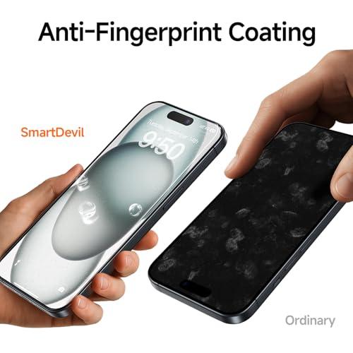 SMARTDEVIL: Pack 3 Protectores de Pantalla para iPhone 16 (6.1") - Vidrio Templado HD, Fácil Instalación, Caja Anti-Polvo