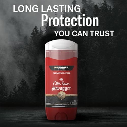 Desodorante Old Spice para Hombre, Sin Aluminio, Aroma Swagger, Paquete de 3 de 3.8 oz