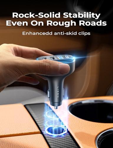 Cargador Súper Rápido LISEN 60W para Coche, 4 Puertos