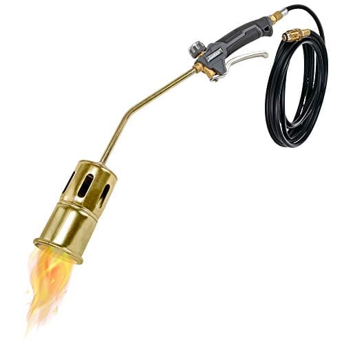 Soplete de Propano Ivation de 320,000 BTU, Quema Maleza Pesada, Manguera Extralarga de 12 pies, Control de Llama Ajustable – Ideal para Maleza, Nieve, Techos y Más