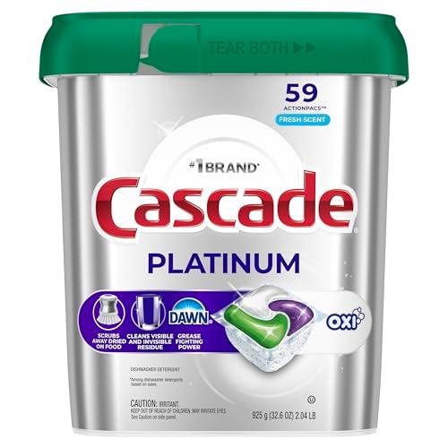 Pastillas Cascade Platinum + Oxi para Lavavajillas, 59 u.