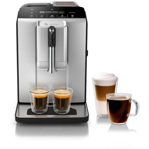 Cafetera Espresso Súper Automática Bosch Serie 300 con Molinillo y Varilla de Vapor