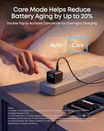 Cargador Rápido Anker Nano Smart Display 45W USB C para iPhone 17