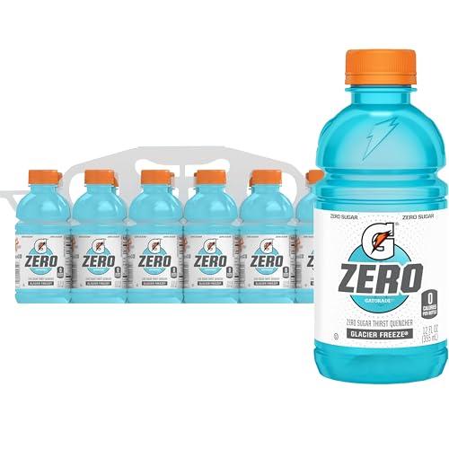 Gatorade Zero Azúcar Glacier Freeze, Paquete de 12 Botellas de 355ml con Electrolitos