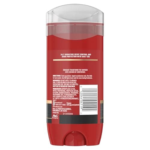 Desodorante Old Spice para Hombre, Sin Aluminio, Aroma Swagger, Paquete de 3 de 3.8 oz