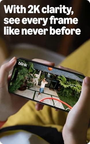 Blink Outdoor 2K+, Mini 2K+ y Timbre con Batería 2K+ (Modelo Más Nuevo) – Seguridad 2K Completa, Batería Duradera. Sync Module Core Incluido – 2 Cámaras + Timbre (Blanco)