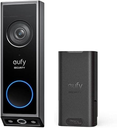 eufy Security Video Doorbell E340 Kit, No Subscription, Dual Cameras, Head-to-Toe View, 2K FHD Doorbell Camera, Two-Way Talk, Delivery Guard, AI Motion Detection, Rechargeable Batt