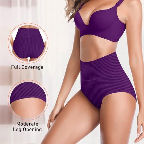 Pantaletas JojoQueen de Algodón Elástico para Mujer, Tiro Alto (M-L)