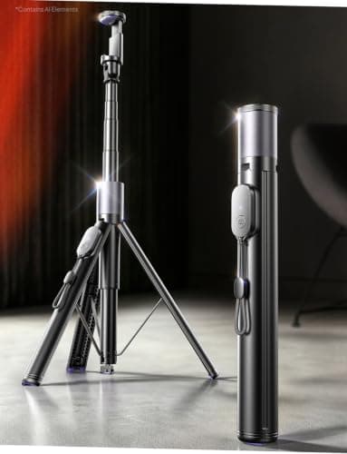 LISEN 67" Selfie Stick Tripod with Remote for Content Creators