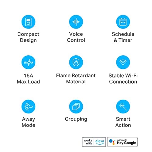 Kasa Smart Plug Ultra Mini 15A, EP10P4, Smart Home Wi-Fi Outlet