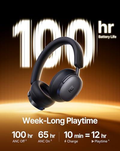 Baseus Inspire XH1 Auriculares ANC Adaptativo, Sonido Bose, Dolby, Hi-Res, 100H Batería