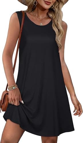Minivestido Casual de Verano con Tirantes y Bolsillos para Mujer