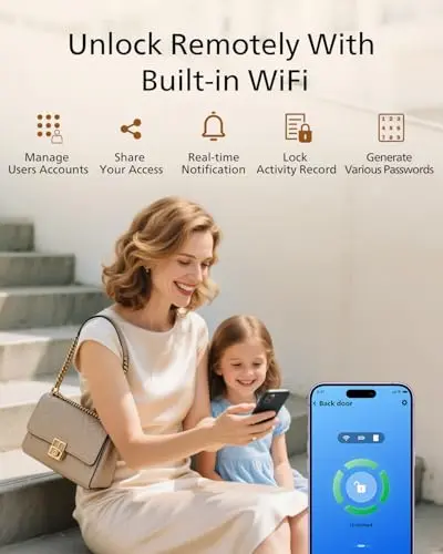 Chapa Inteligente Philips Wi-Fi, Acceso Sin Llave para Puerta Principal