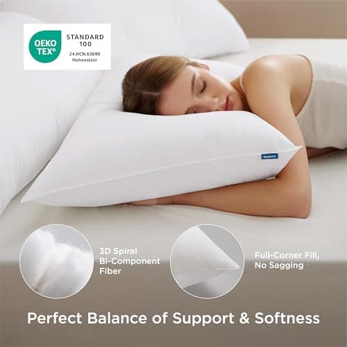 Juego de 2 Almohadas Bedsure Queen para un Descanso Superior