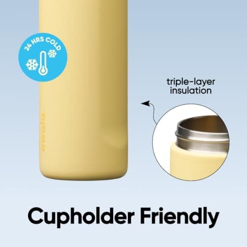 Botella de Agua Owala FreeSip Acero Inoxidable 24 oz 'Butter Half'