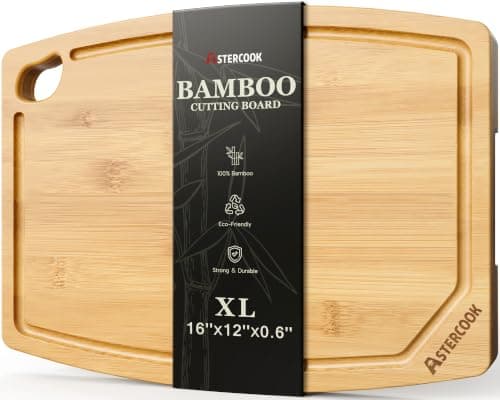 Tabla de Cortar Grande de Bambú Astercook para Cocina