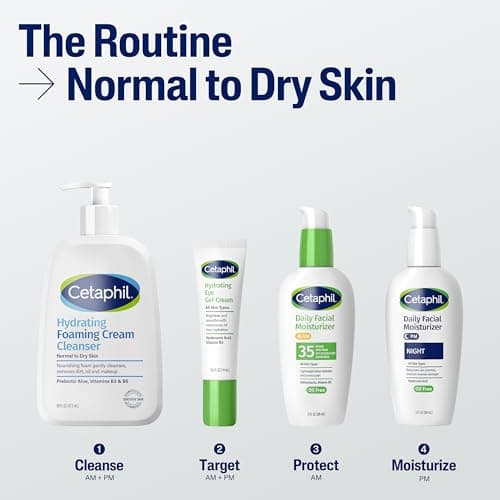 Cetaphil Cream to Foam Face Wash Hydrating Cleanser, 8oz