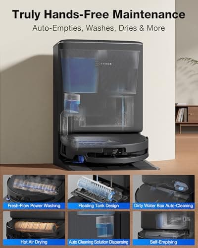 ECOVACS DEEBOT T90 PRO Omni Robot Aspiradora y Trapeador, Succión Potente de 30000Pa