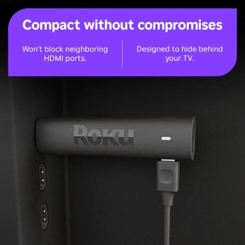 Roku Streaming Stick 4K con control remoto por voz - HDR10+ y Dolby Vision