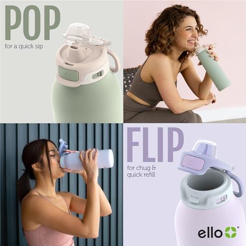 Termo Ello Pop & Fill 22oz Acero Inoxidable - Relleno Rápido y Aislado