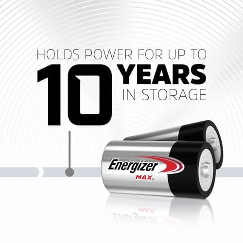 Energizer MAX C Batteries (4 Pack), C Cell Alkaline Batteries