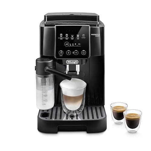 De'Longhi Magnifica Start Automatic Espresso Machine with Auto Milk Frother & Built in Grinder - 5 One-Touch Recipes, Easy-to-Clean, Home Barista Coffee Maker for Lattes, Cappuccin