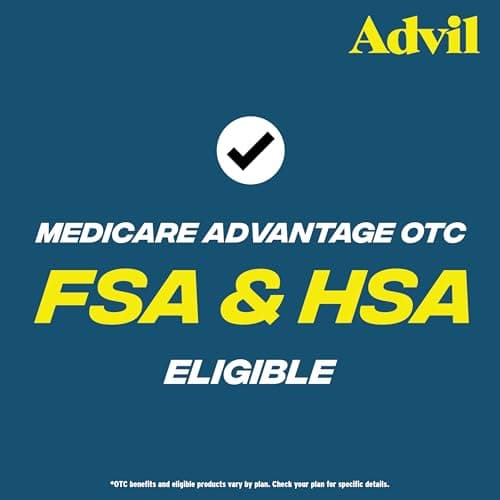 Advil Tablets, Ibuprofen 200mg, Pain Relief, 24 Count