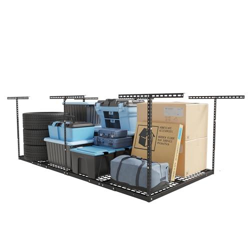 Rack de Almacenamiento Elevado FLEXIMOUNTS 4x8 para Garaje, Ajustable, Resistente, 750 lbs