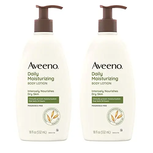 Aveeno Active Naturals Daily Moisturizing Lotion, 18-Ounce Pump (Pack of 2)