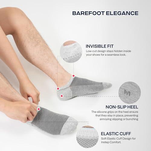 Tines COOLMATE Invisibles de Corte Bajo para Hombre con Talón Antideslizante