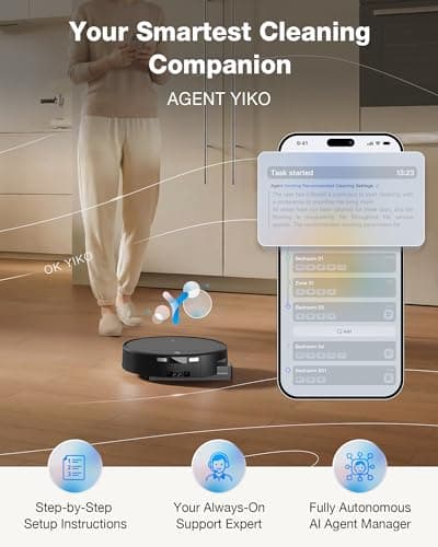 ECOVACS DEEBOT T90 PRO Omni Robot Aspiradora y Trapeador, Succión Potente de 30000Pa