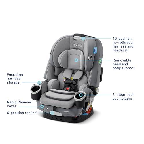 Graco 4Ever DLX Silla de Auto 4 en 1 para Bebés y Niños, con 10 Años de Uso