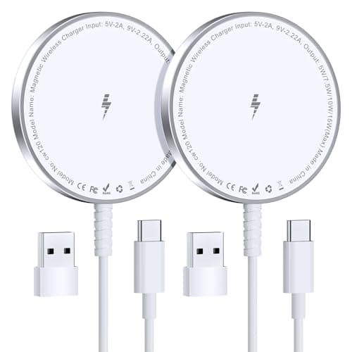 MagSafe Charger 2 Pack: Magnetic Wireless Charge iPhone 17-12 & AirPods