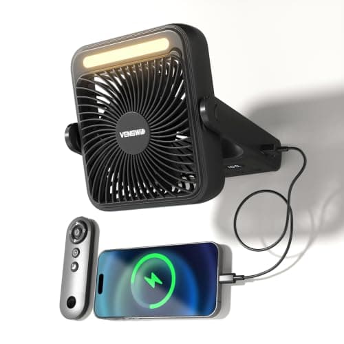 10000mAh Cruise Approved Magnetic Fan, Ultra-Slim Rechargeable Travel Fan