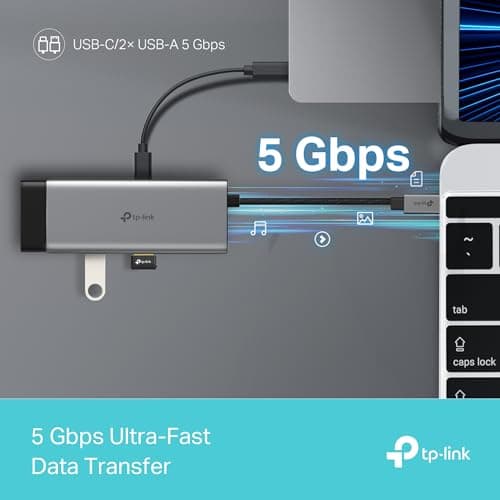 Hub USB C TP-Link 5 en 1 UH5020C | 4K@60Hz HDMI, PD 100W, 5Gbps