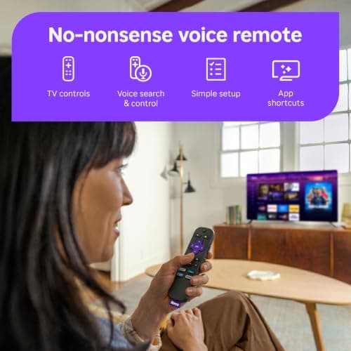 Roku Streaming Stick 4K con control remoto por voz - HDR10+ y Dolby Vision