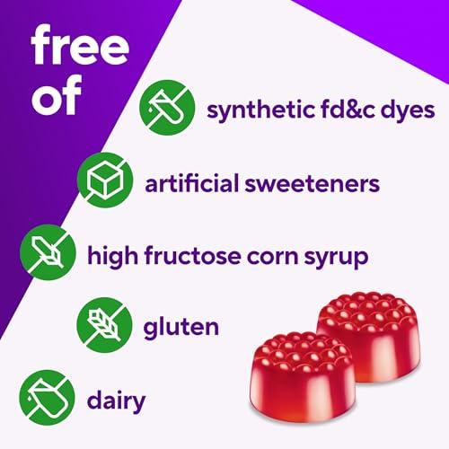 Vitafusion Vitamina B12 Gomitas para Energía, Frambuesa, 140 Uds.