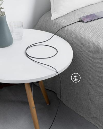 Cables Anker USB-C a USB-C de Carga Rápida 100W (2 pzas, 1.8 m, Negros)