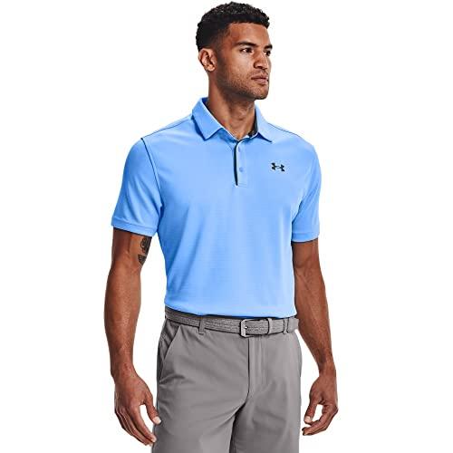 Polo Under Armour Tech Golf para Hombre, Azul Carolina (XG)