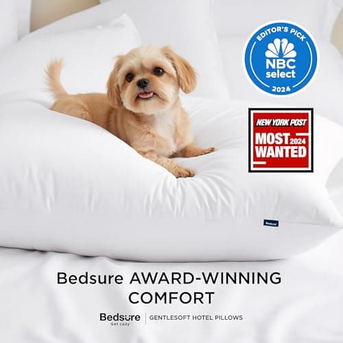 Juego de 2 Almohadas Bedsure Queen para un Descanso Superior