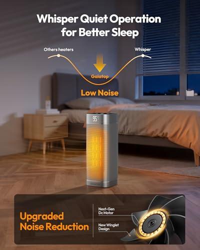 Calentador Cerámico Portátil Gaiatop 1500W con Termostato y Control Remoto