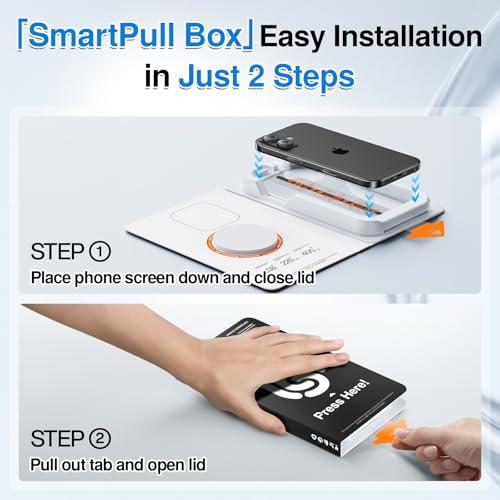 SMARTDEVIL: Pack 3 Protectores de Pantalla para iPhone 16 (6.1") - Vidrio Templado HD, Fácil Instalación, Caja Anti-Polvo